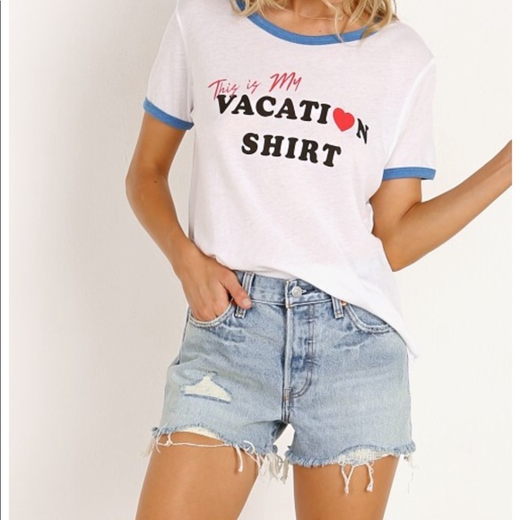 Wildfox Tops - NWT WILDFOX Vacation Johnny Ringer Tee